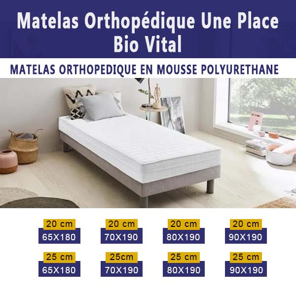 Matelastore - Matelas orthopédique une place à un prix réduit