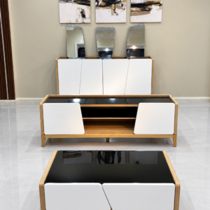 Ensemble salon Contemporain Bahut meuble TV et table basse modèle Livina