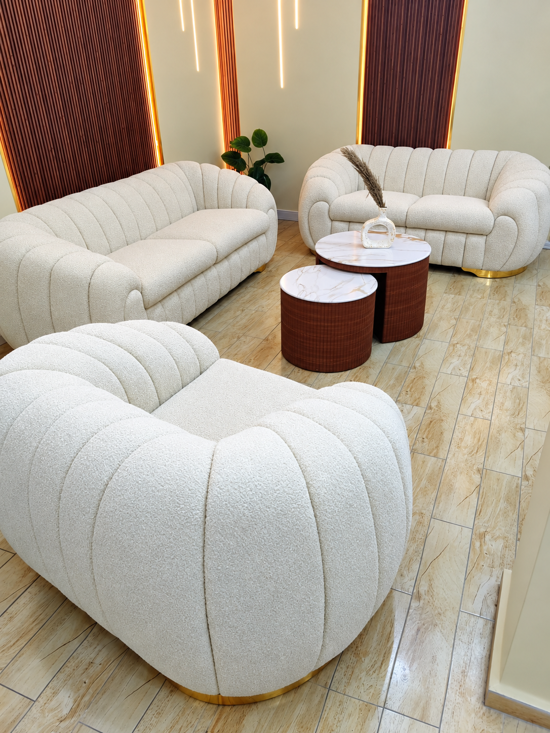 Fauteuil de salon modèle Panda-Plus